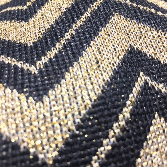 Vintage Black & gold cardigan sweater women’s S - Picture 11 of 13